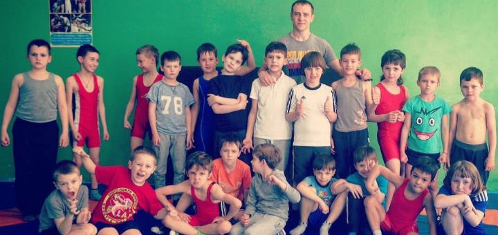 Greco-roman wrestling school for children in kiev. go for the action.