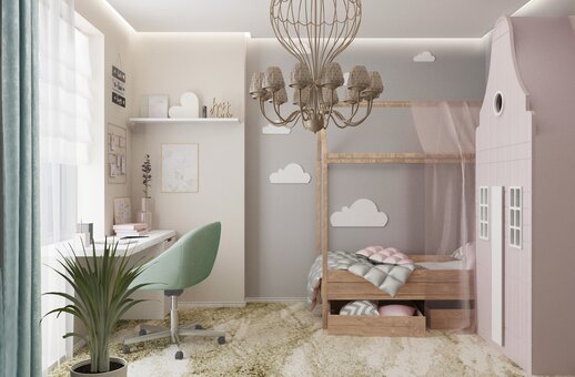 Дизайн детской от компании YOUR COMFORTABLE HOME. Заказать по акции.
