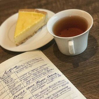 Tea in a coffee shop in Kharkov