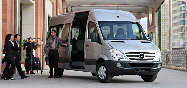 Meeting at the airport by minibus "van.taxi" in kiev. get a discount on your trip