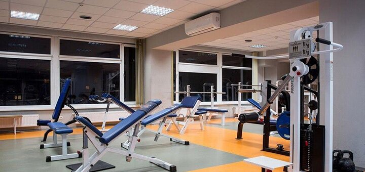 Fitness club &quot;spacehall&quot; in kharkov. sign up for a discount.
