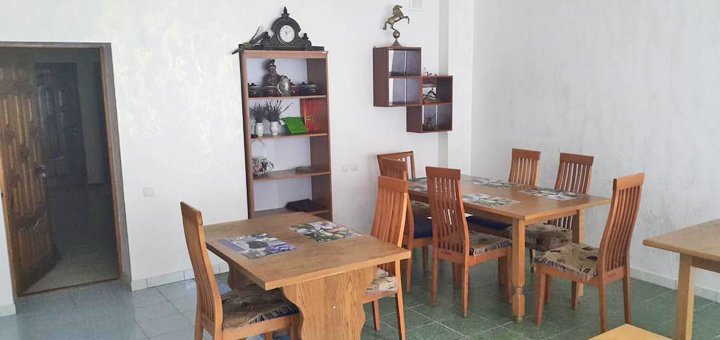 Canteen in the sanatorium "Prykarpattya" in Novy Krapivnik, Lviv region. Book rooms at a discount.