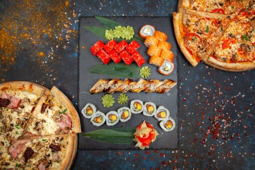 Sushi and pizza are inexpensive in odessa