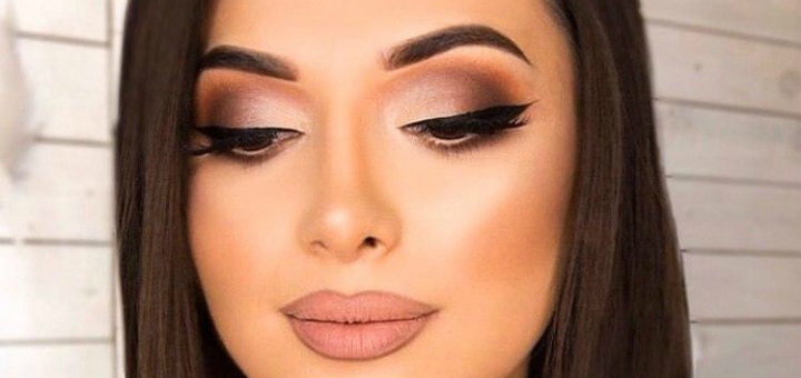 Fashionable wedding make-up by make-up artist Jamily Tahmazova