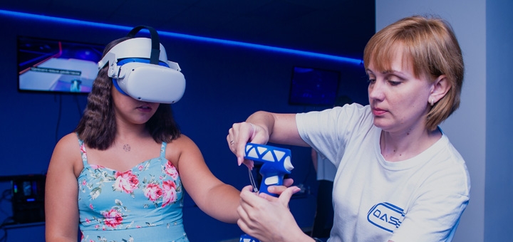 Virtual reality Oasis in Zaporozhye. With discount