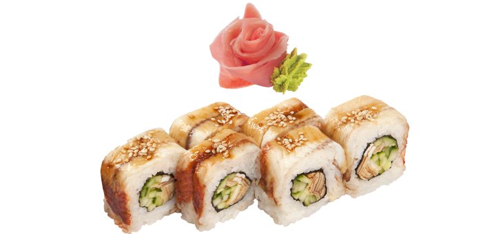 Sushi unagi &quot;food man&quot; in kiev. order sushi delivery for the promotion.