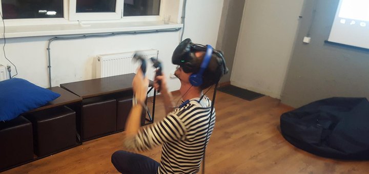 Игры виртуальной реальности в OPEN ROOM  от компании «VR Game» в Киеве. Бронируйте шлем виртуальной реальности по акции.