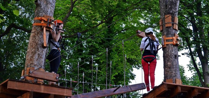 Мотузковий парк Альпін в Кам'янець-Подільському. Купуйте квитки екстрим розваги акцією.