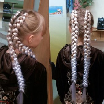 Kanekalon weaving at the master Irina Kostenko in Kiev. Sign up for the promotion.