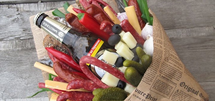 Букети для чоловіків з пивом Fruits & Flowers Market в Дніпрі. Купуйте за знижкою.