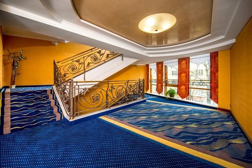 Restaurant at the Eurohotel in Lviv. Book by promotion